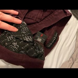 Rock and republic maroon jeans